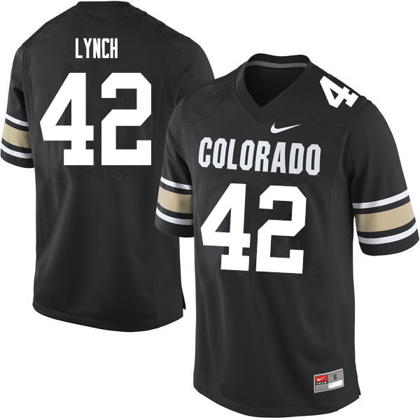 Men #42 Devin Lynch Colorado Buffaloes College Football Jerseys Sale-Home Black